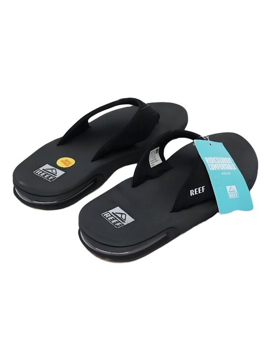 REEF Men\'s Fanning Flip Flop Black with Bottle Opener Sz US 8M EU 40 main image 4